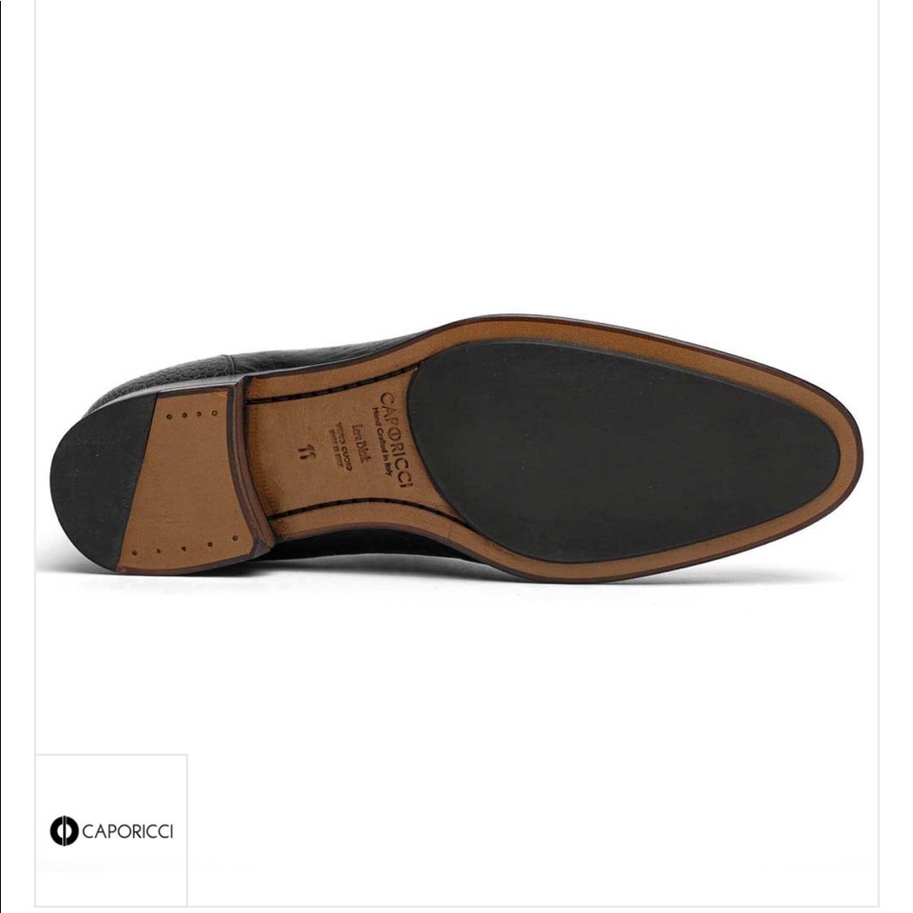 Caporicci 3324 Ostrich & Peccary Loafers Black - Picture 4 of 14